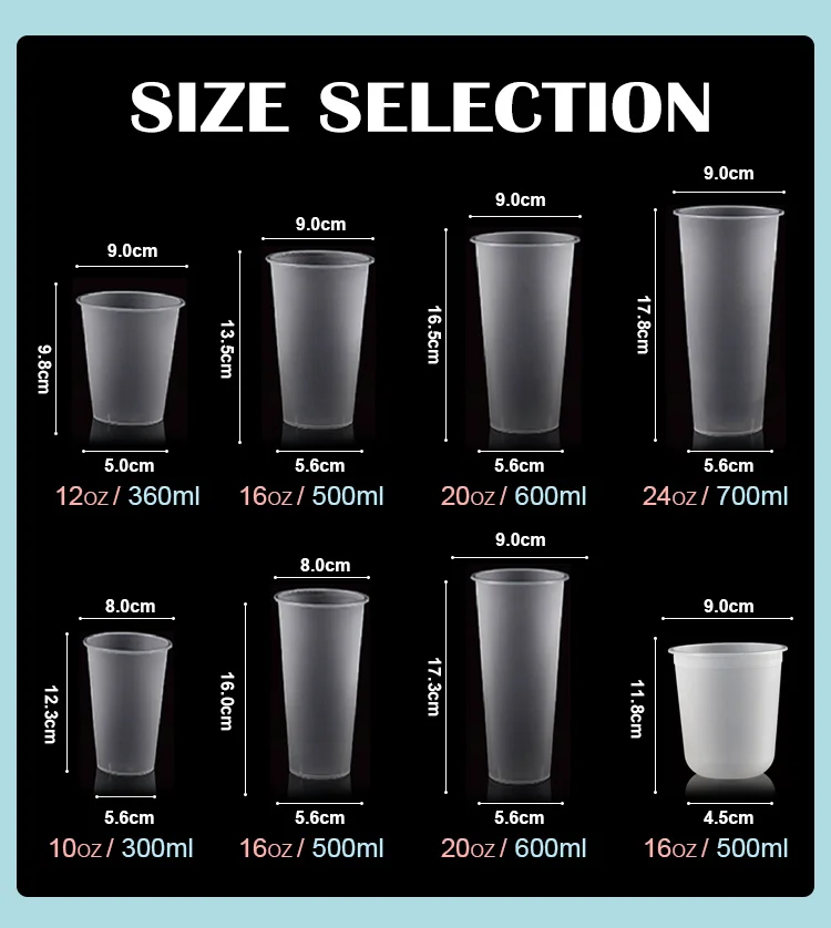 Custom Printed PP Cups-Various Sizes-IMLcustomcup